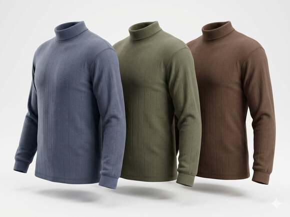 Brooks Brothers Other - Vintage Brooks Brothers 100% Cotton Ribbed Turtleneck Sweater Shirt Collection M